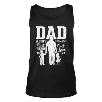Proud Dad Of Twins Shirts Best Fathers Day Gift From Son Unisex Tank Top | Mazezy