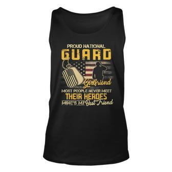 Proud National Guard Girlfriend Military Girlfriend Unisex Tank Top - Seseable