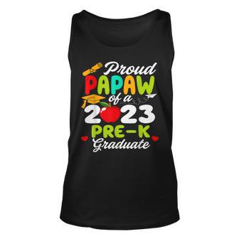 Proud Papaw Of Pre K School Graduate 2023 Graduation Papa 23 Unisex Tank Top - Thegiftio UK