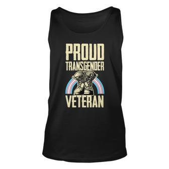 Proud Transgender Veteran Pride Month Veterans Day Soldier Unisex Tank Top - Seseable