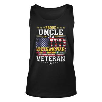 Proud Uncle Vietnam War Veteran Matching With Nephew Niece Unisex Tank Top - Seseable