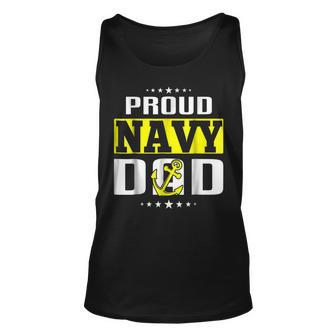 Proud Us Navy Dad T Army Military Father Gift For Mens Unisex Tank Top | Mazezy