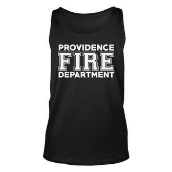 Providence Fire Rescue Rhode Island Firefighter Uniform Duty Unisex Tank Top - Seseable