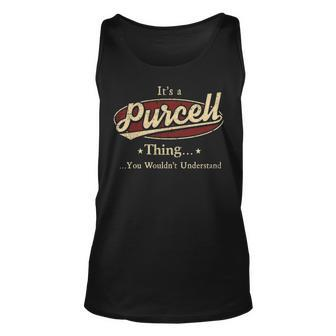 Purcell Personalized Name Gifts Name Print S With Name Purcell Unisex Tank Top - Seseable