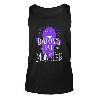 Purple Little Monster Halloween Single Dad Unisex Tank Top | Mazezy