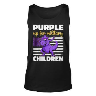 Purple Up For Military Kids Month Of The Military Children Unisex Tank Top - Thegiftio UK