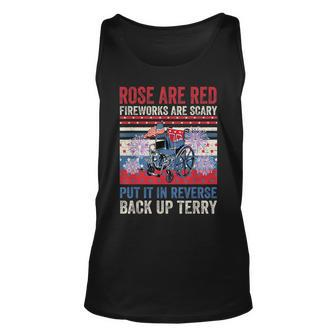 Put It In Reverse Back Up Terry Funny 4Th Of July Fireworks Men Women Tank Top Graphic Print Unisex - Thegiftio UK