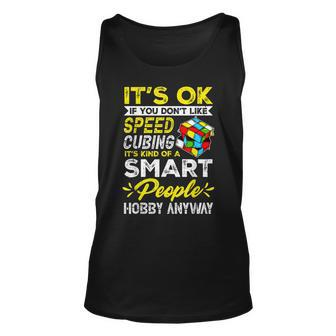 Puzzle Cube Smart People Hobby Speed Cubing Math Clothing Unisex Tank Top - Seseable