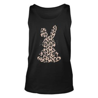 Rabbit Bunny Leopard Pattern Gift Funny Easter Bunny Costume Unisex Tank Top - Seseable