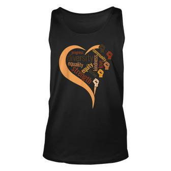 Racial Diversity Justice Equality Black History Month Pride Unisex Tank Top - Seseable