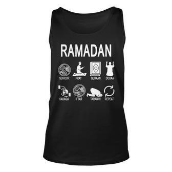 Ramadan Mode On Fasting Ramadan Mubarak Kareem Muslim Unisex Tank Top | Mazezy