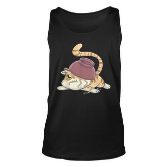 Ramen Cat Kawaii Anime Japanese Funny Unisex Tank Top - Seseable