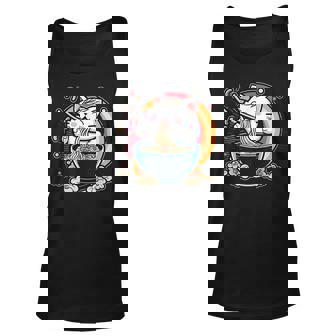 Ramen Cat Kawaii Anime Japanese Vintage Unisex Tank Top | Mazezy