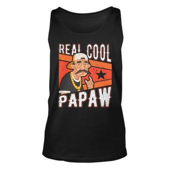 Real Cool Papaw Fun Fathers Day Grandathers Papa Dad Pops Unisex Tank Top - Thegiftio UK