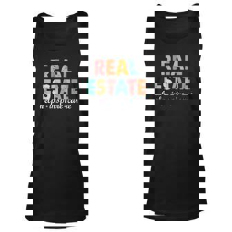 Real Estate Agent Enjoy A Happy Time With Friends Men Women Tank Top Graphic Print Unisex - Thegiftio