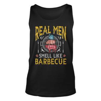 Real Men Smell Like Bbq Barbeque Funny Grilling Pitmaster Unisex Tank Top - Seseable