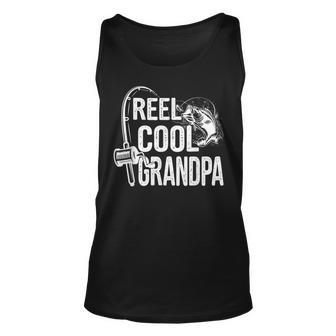 Reel Cool Grandpa Fisherman Fishing Fathers Day For Dad Papa Tank Top | Mazezy