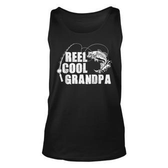 Reel Cool Grandpa Fishing Gifts For Dad Or Grandpa Unisex Tank Top | Mazezy