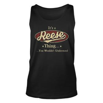 Reese Personalized Name Gifts Name Print S With Name Reese Unisex Tank Top - Seseable
