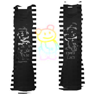 Reflective Bear Gay Pride Flag Lgbt-Q Ally Cute Animal Unisex Tank Top | Mazezy