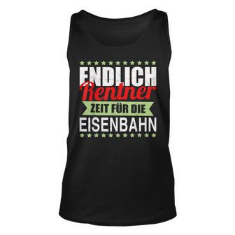 Rentner Eisenbahn Geschenk Rente Modelleisenbahn Tank Top - Seseable