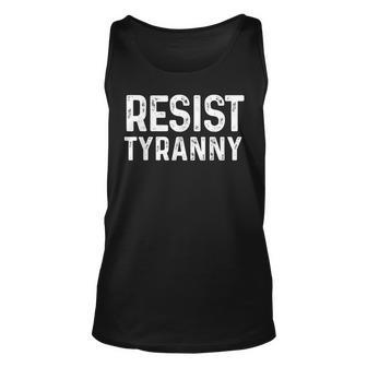 Resist Tyranny Libertarian Conservative Usa Liberty Freedom Tank Top | Mazezy UK