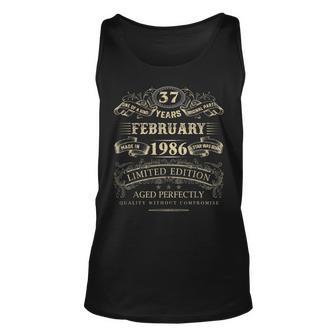 Retro 1986 Geburtstags Unisex TankTop, 37 Jahre Vintage Outfit für Frauen & Männer - Seseable