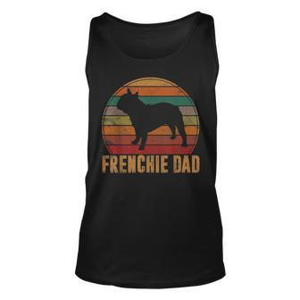 Retro French Bulldog Dad Gift Dog Owner Pet Frenchie Father Unisex Tank Top - Seseable