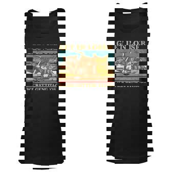 Retro Funny Cats And Tacos Lovers Cat Lover Cat Owner Gifts Unisex Tank Top - Thegiftio