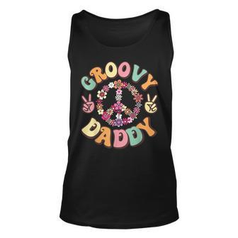 Retro Groovy Daddy And Vintage Family Retro Dad Birthday V2 Unisex Tank Top - Seseable