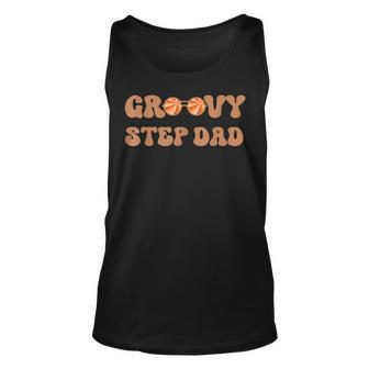 Retro Groovy Step Dad Hippie Family Matching Fathers Day Unisex Tank Top - Thegiftio UK