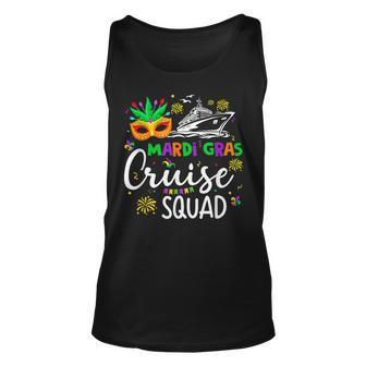 Retro Mardi Gras Cruise Squad 2023 Matching Family Unisex Tank Top - Seseable
