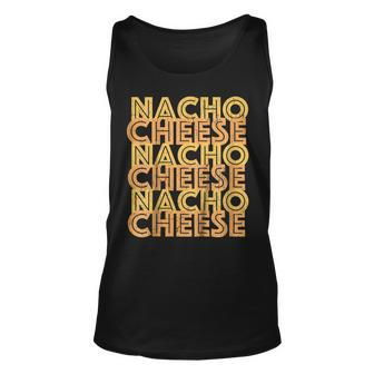 Retro Nacho Cheese Shirt | Vintage Nacho Day Shirt Unisex Tank Top | Mazezy
