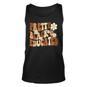 Retro Pretty Black And Educated I Am The Strong African Unisex Tank Top - Seseable