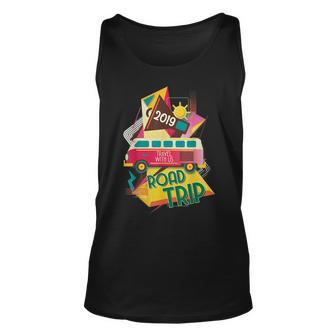 Retro Road Trip 2019 Vacation Summer Squad Traveling Unisex Tank Top | Mazezy