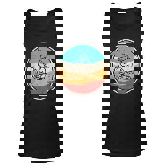 Retro Style Vintage Guitarist Playing Guitar Unisex Tank Top | Mazezy