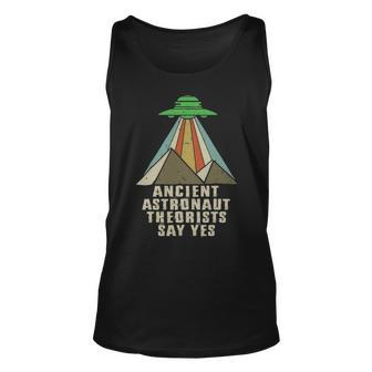Retro Vintage Ancient Astronaut Theorists Say Yes T Unisex Tank Top - Seseable