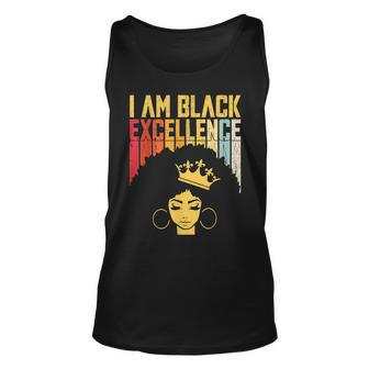Retro Vintage Black Excellence African Pride History Month Unisex Tank Top - Seseable
