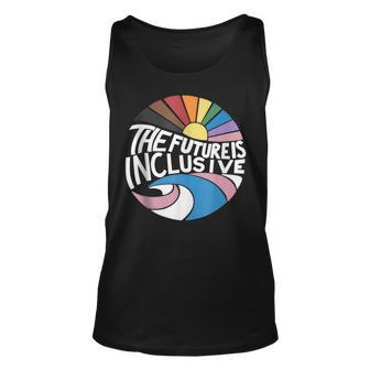 Retro Vintage The Future Is Inclusive Lgbt Gay Rights Pride Tank Top | Mazezy UK
