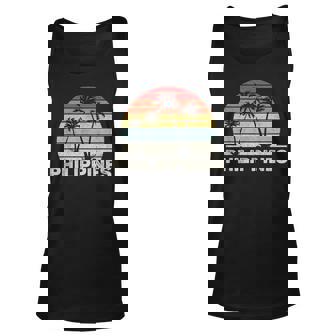 Retro Vintage Philippines Unisex Tank Top | Mazezy