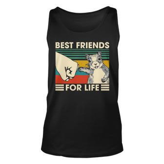 Retro Vintage Squirrel Best Friend For Life Fist Bump V2 Unisex Tank Top - Seseable