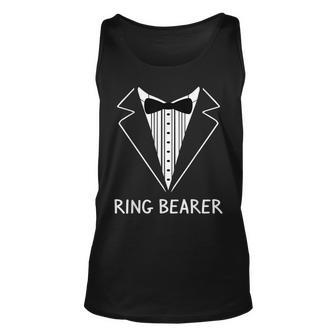 Ring Bearer Wedding Tux Bachelor Ceremony Groom Unisex Tank Top - Seseable