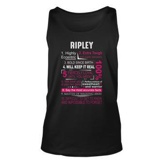 Ripley Name Gift Ripley V3 Unisex Tank Top - Seseable