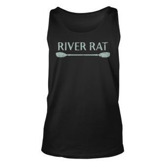 River Rat Kayaking And Canoeing Outdoors Unisex Tank Top - Seseable