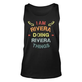 Rivera Family Crest Rivera Rivera Clothing Rivera T Rivera T Gifts For The Rivera Png Unisex Tank Top - Seseable