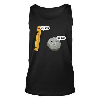 You Rock You Rule Ruler And Rock Lustiges Zitat Tank Top - Seseable