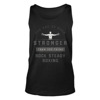 Rock Steady Boxing Parkinsons You Are Stronger Unisex Tank Top - Seseable