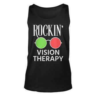 Rockin Vision Therapy Eye Optical Optician Optometry Glasses Tank Top | Mazezy