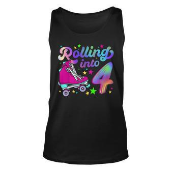 Roller Skate Birthday 4Th 80S Outfit Decades Party Unisex Tank Top - Thegiftio UK