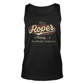 Roper Personalized Name Gifts Name Print S With Name Roper Unisex Tank Top - Seseable